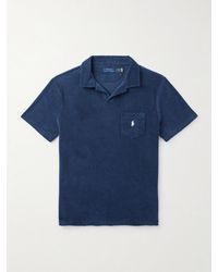 Polo Ralph Lauren - Logo-embroidered Cotton-blend Terry Polo Shirt - Lyst