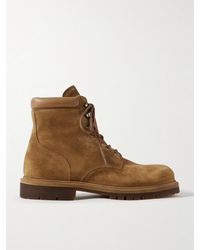 Officine Creative - Boss 002 Leather-Trimmed Suede Boots - Lyst