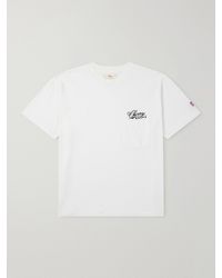 CHERRY LA - Logo-Embroidered Cotton-Jersey T-Shirt - Lyst