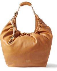 Loewe - Paula's Ibiza Squeeze Xl Rope-trimmed Leather Tote Bag - Lyst