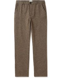 Oliver Spencer - Adler Straight-leg Cotton-tweed Trousers - Lyst