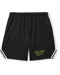 GALLERY DEPT. - Venice Court Wide-Leg Logo-Print Webbing-Trimmed Mesh Shorts - Lyst