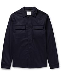 Eleventy - Wool-Blend Overshirt - Lyst