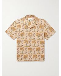 Corridor NYC - Camp-collar Printed Cotton-gauze Shirt - Lyst