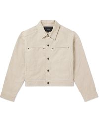 Entire studios - Workwear Cropped Cotton-canvas Jacket - Lyst