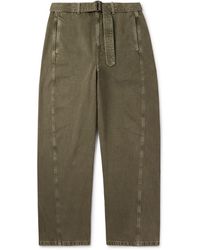 Lemaire - Twisted Wide-leg Belted Jeans - Lyst