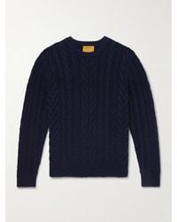 Guest In Residence - Fisherman Pullover aus einer Woll-Kaschmirmischung in Zopfstrick - Lyst