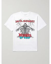 Local Authority - T-shirt in jersey di cotone con logo Monsters of Surf - Lyst