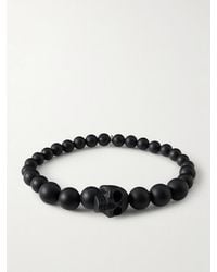 McQueen - Skull Beaded Bracelet - Lyst