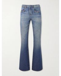 Gucci - Flared Horsebit-Embellished Jeans - Lyst