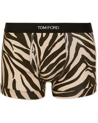 Tom Ford - Zebra-print Stretch-cotton Boxer Briefs - Lyst