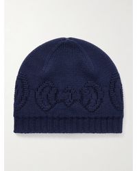 Gucci - Logo-Intarsia Wool Beanie - Lyst