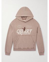 CHERRY LA - Logo-Print Cotton-Jersey Hoodie - Lyst