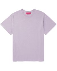 The Elder Statesman - Cotton And Linen-blend Jersey T-shirt - Lyst