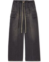 Fear Of God - Wide-Leg Denim Drawstring Cargo Trousers - Lyst