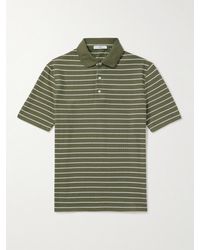 MR P. - Golf Striped Organic Cotton-piqué Polo Shirt - Lyst