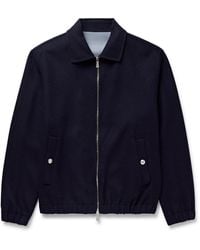Eleventy - Wool-Felt Bomber Jacket - Lyst