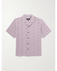 Rag & Bone - Avery Hemd aus Leinen mit Stickereien und Reverskragen - Lyst