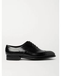 Edward Green - Chelsea Cap-toe Burnished-leather Oxford Shoes - Lyst