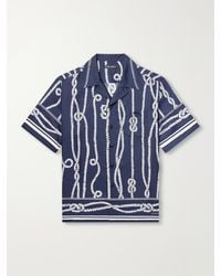 Dolce & Gabbana - Marina Camp-Collar Printed Silk-Twill Shirt - Lyst
