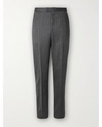 Favourbrook - Pantaloni slim-fit a gamba dritta in lana a righe Westminster - Lyst