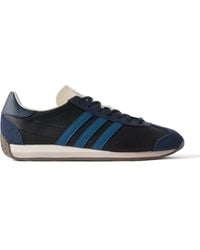adidas Originals - Country Suede-trimmed Leather Sneakers - Lyst