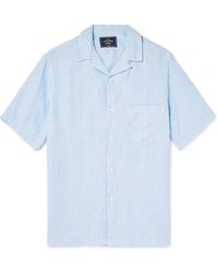 Portuguese Flannel - Camp-Collar Linen Shirt - Lyst