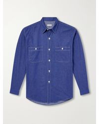 Kaptain Sunshine - Work Suvin Cotton And Hemp-Blend Shirt - Lyst