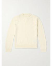 Jil Sander - Panelled Virgin Wool-Blend Sweater - Lyst