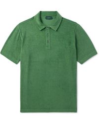 Incotex - Zanone Cotton-terry Polo Shirt - Lyst
