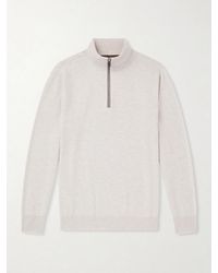 N.Peal Cashmere - Carnaby Organic Cashmere Half-Zip Sweater - Lyst