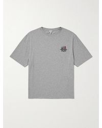 Loewe - Logo-Embroidered Cotton-Jersey T-Shirt - Lyst