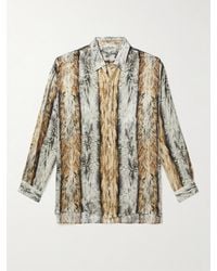 Acne Studios - Printed Satin Shirt - Lyst