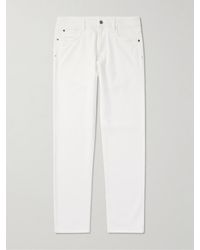 Loro Piana - Quarona Slim-Fit Stretch-Cotton Twill Trousers - Lyst