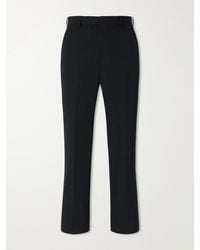AURALEE - Straight-Leg Wool-Gabardine Trousers - Lyst