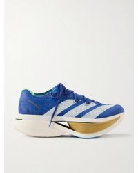 adidas Originals - Adizero Prime X3 Striped Rubber-trimmed Strung Running Sneakers - Lyst