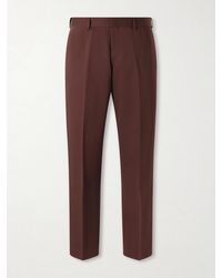 Paul Smith - Straight-Leg Cotton And Linen-Blend Twill Trousers - Lyst