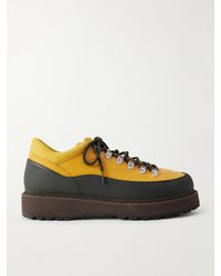 Diemme - Cornaro Rubber-Trimmed Leather Hiking Boots - Lyst