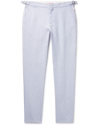 Orlebar Brown - Griffon Slim-fit Linen-twill Trousers - Lyst