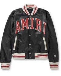 Amiri - Leather Bomber Jacket - Lyst