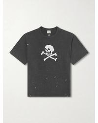 Orslow - Vintage Fade Printed Paint-splattered Cotton-jersey T-shirt - Lyst