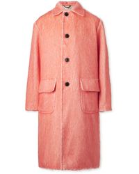 Dries Van Noten - Oversized Brushed Alpaca, Cotton And Wool-Blend Coat - Lyst