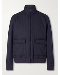 Herno - Virgin Wool-Twill Bomber Jacket - Lyst