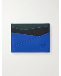 Loewe - Puzzle Edge Anagram-Embossed Leather Cardholder - Lyst