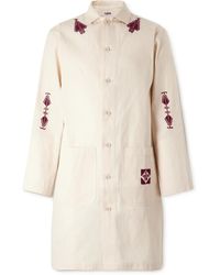 Adish - The Inoue Brothers Makhlut Embroidered Cotton-canvas Coat - Lyst