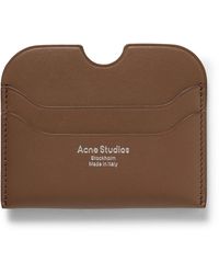 Acne Studios - Elmas Logo-print Leather Cardholder - Lyst