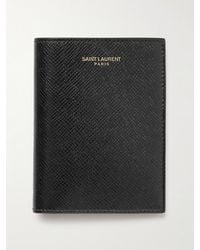 Saint Laurent - Logo Embossed Credit Card Wallet - Lyst
