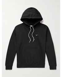 Nike - Solo Swoosh Logo-embroidered Cotton-blend Jersey Hoodie - Lyst