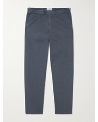 MR P. - Mike Straight-Leg Organic Cotton And Linen-Blend Twill Trousers - Lyst