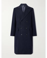 Boglioli - Double-breasted Virgin Wool And Cashmere-blend Twill Coat - Lyst